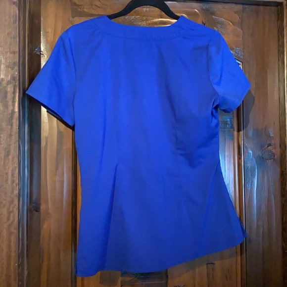Healing Hands by Purple Label Jordan Mock Wrap Solid Scrub Top - Picture 5 of 6